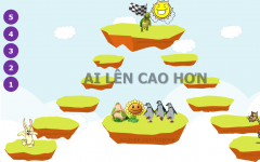 PowerPoint trình chiếu trò chơi ai lên cao hơn