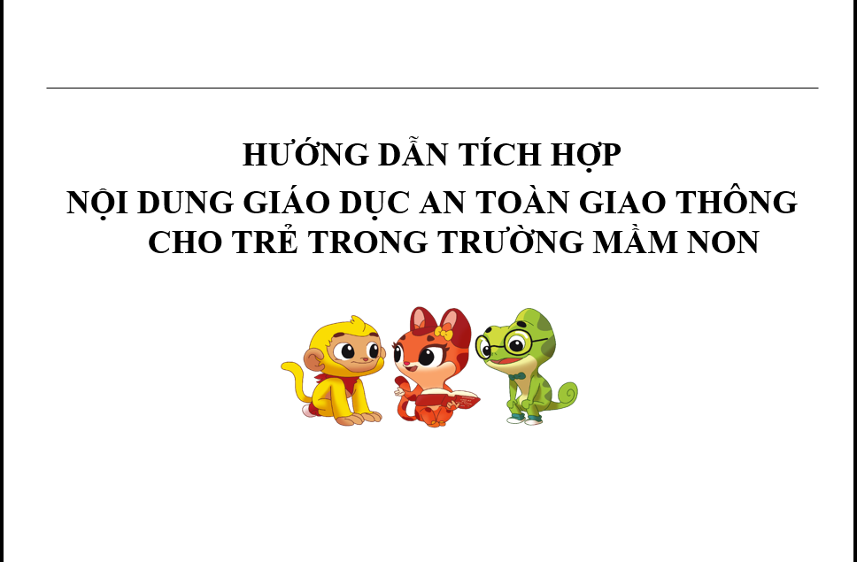 Hướng dẫn tích hợp giáo dục an toàn giao thông cho trẻ mầm non
