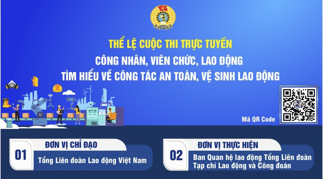 Đáp án Cuộc thi trực tuyến Công nhân, viên chức, lao động tìm hiểu về công tác an toàn vệ sinh ...